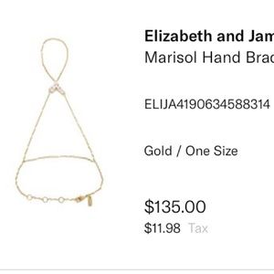 Elizabeth and James Marisol Hand Bracelet